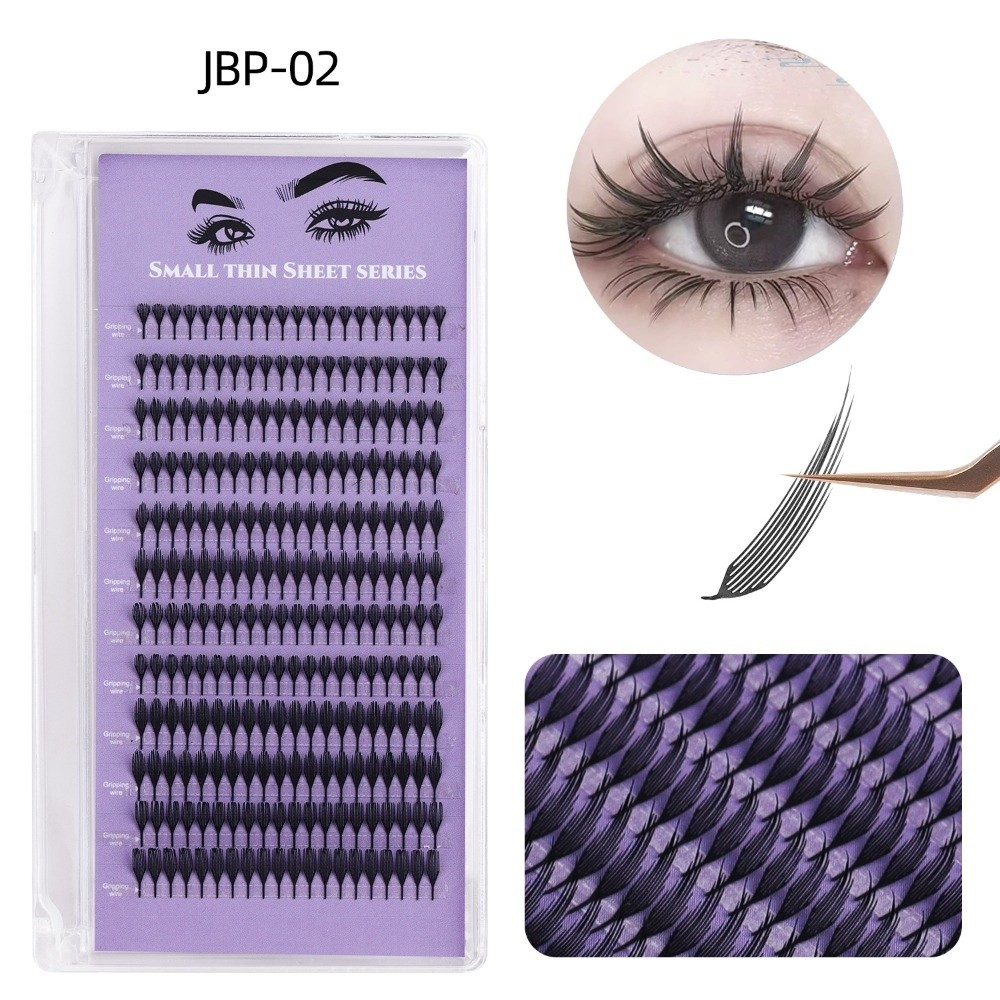 False Eyelashes Natural - 132/240 クラスター カーベーションD グラフトつけまつげ 厚さ0.04 メイクアップ