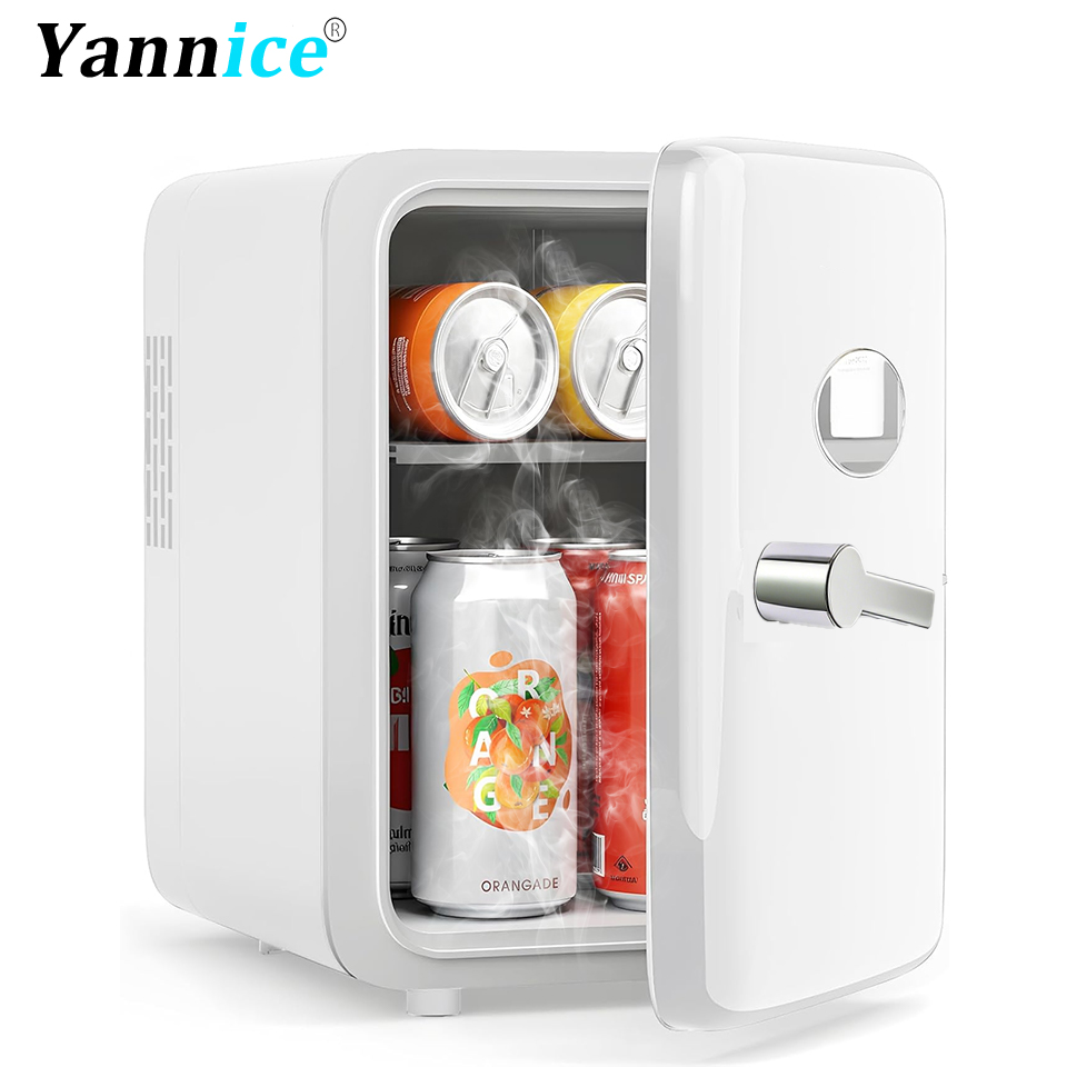 Beauty Makeup Fridge - 4Lミニ美容冷蔵庫、スキンケア、車＆家庭両用、冷却・加熱機能付き、メイクアップ冷蔵庫、旅行用化粧品、フェイスクリーム冷蔵庫