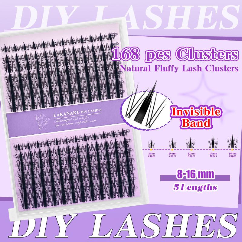 False Eyelashes Natural - 自然なまつげ まつげ束 個別でふわふわ 簡単装着 初心者向け まつげエクステ