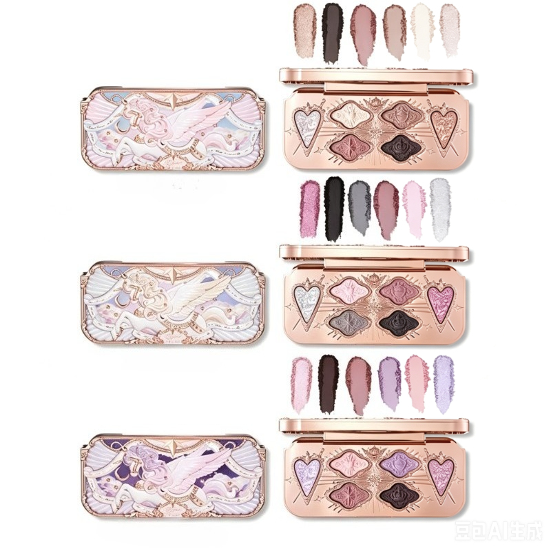 Beauty Makeup Palette - フラワーノウズナイトユニコーンアイシャドウパレットマットファインシマーパールフェイスパレット6色グリッターアイシャドウビューティーメイクアップ