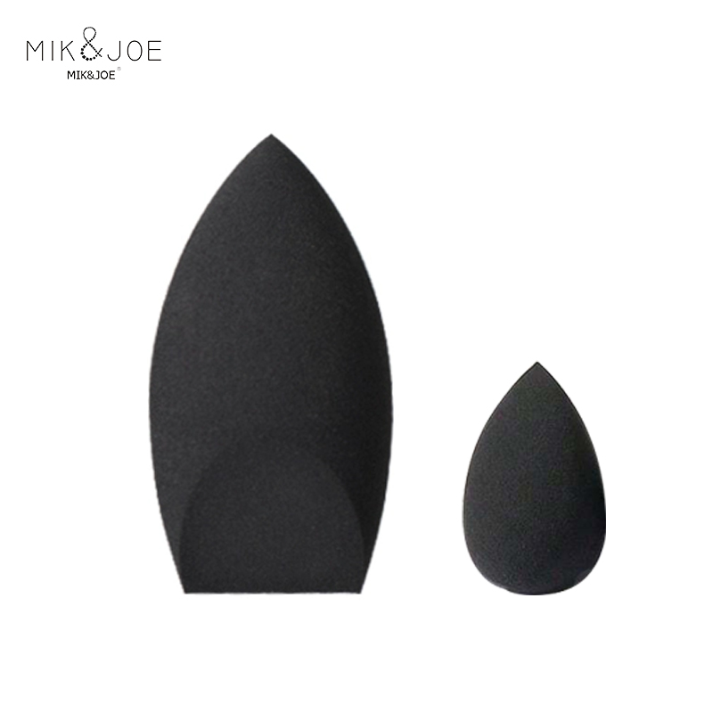 Beauty Blender In Makeup - ブラックビューティースポンジエッグ2個 - ラテックスフリー、再利用可能なメイクアップブレンダー、完璧なファンデーション、輪郭、ハイライト用