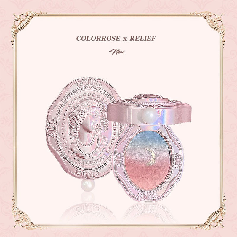 Beauty Makeup Palette - Colorrose エンボスブラッシュヌードナチュラル頬紅長期的なグラデーションカラーハイライターパレット卸売メイクアップ製品