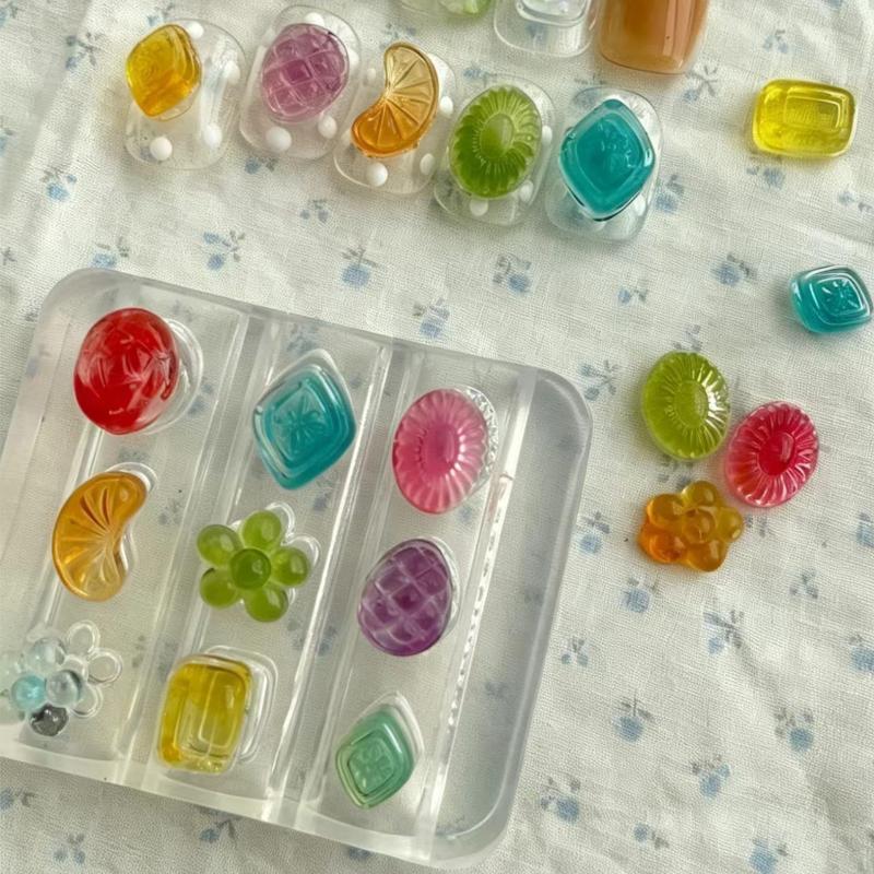 Nail Art Stamping Kit - ホットセール夏のフルーツキャンディネイルアートシリコンモールドファッションベルトデザインネイルアートデコレーションDIYネイルスタンピングプレート