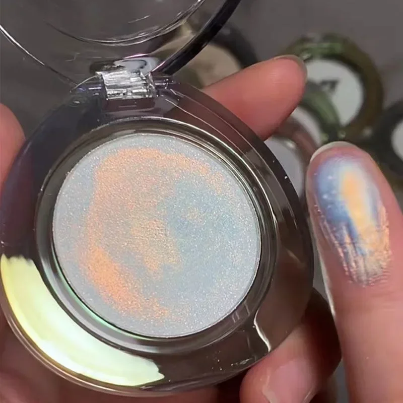 Beauty Makeup Palette - シングル ハイライター パレット カメレオン ハイライター 輪郭グリッター