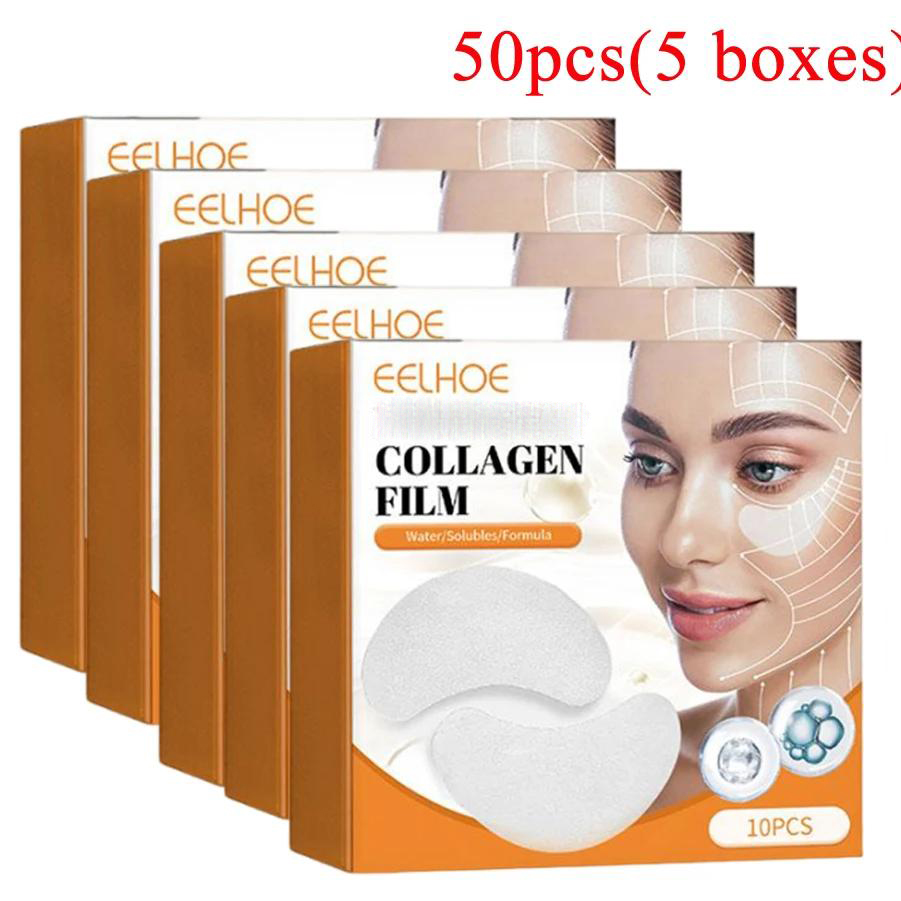 Collagen Eye Patch - 5 ボックスコラーゲン可溶性パッチフィルム抗しわ除去くまフェイシャルマスク保湿リフティング肌の目ケア
