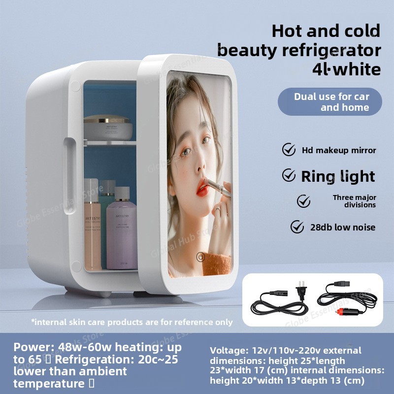 カラフルな美容冷蔵庫 スキンケア冷蔵庫 熱電式クーラー＆ウォ - Beauty Makeup Fridge のレビューと価格