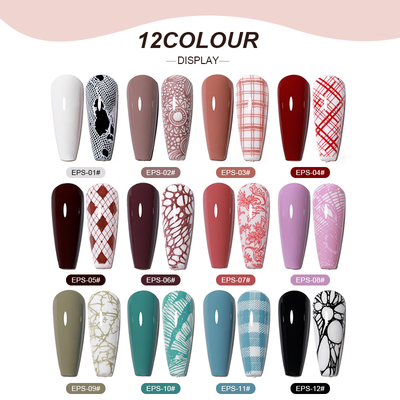 ネイルスタンピングジェルポリッシュセット ブラック ホワイト - Nail Art Stamping Kit のレビューと価格
