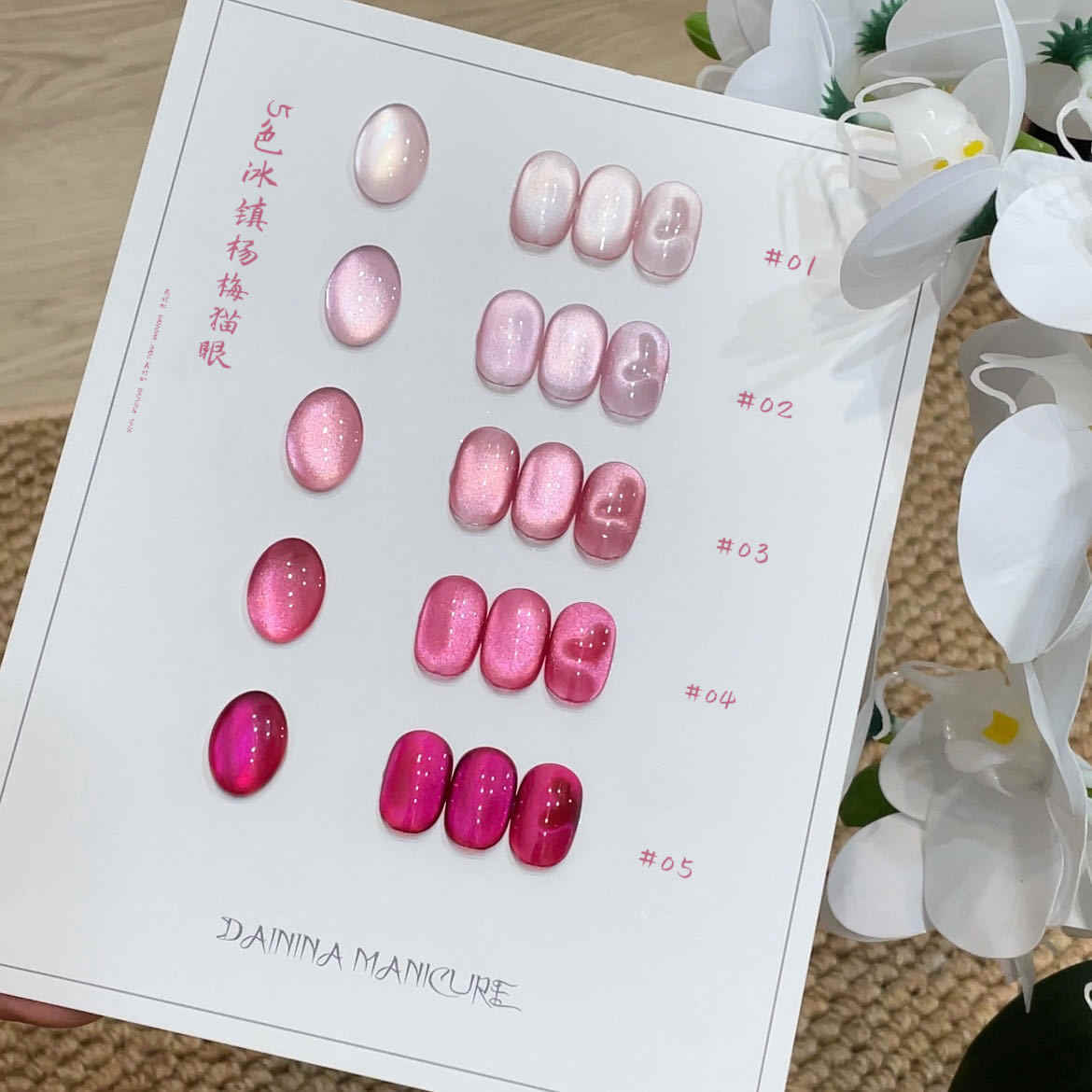 DAININA高品質5色ムーンライトキャッツアイUVジェルネ - Uv Nail Lamp のレビューと価格