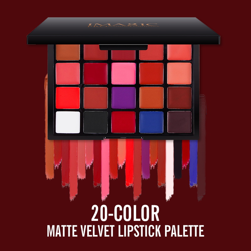 イメージ-マットベルベットリップスティック20色,長持ちする - Beauty Makeup Palette のレビューと価格