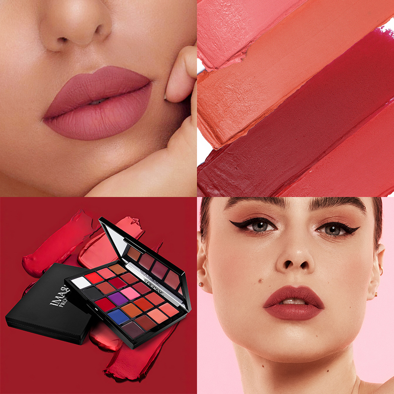 イメージ-マットベルベットリップスティック20色,長持ちする - Beauty Makeup Palette のレビューと価格