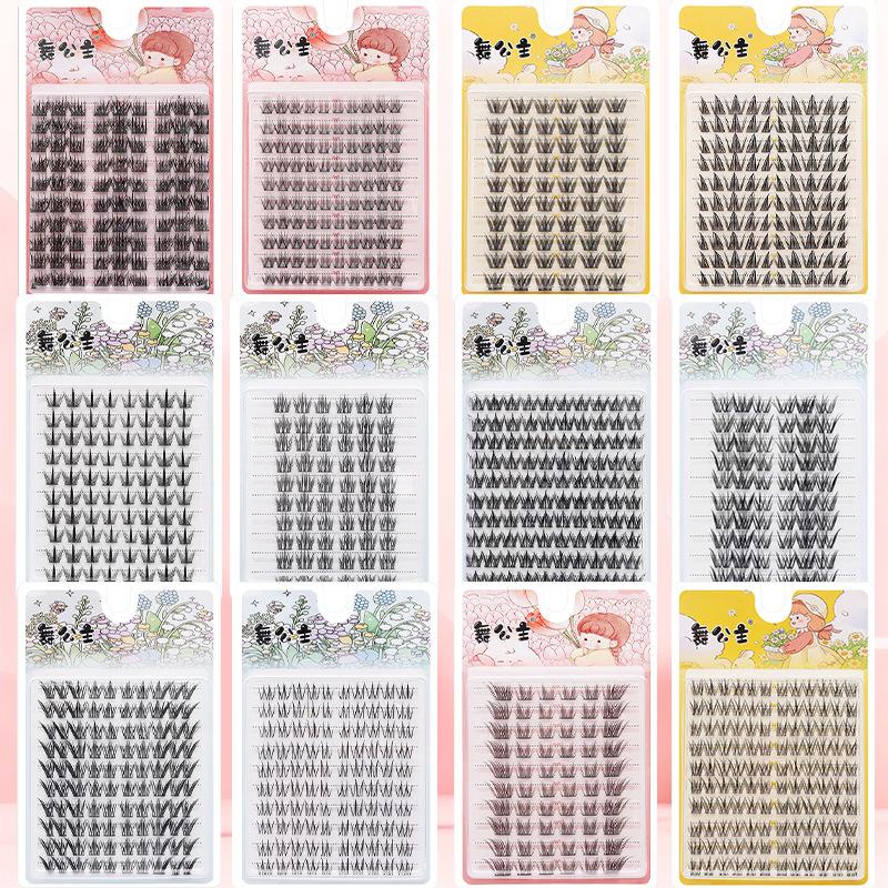 激安セール 10列 個別つけまつげ 8-13mm クラスター - False Eyelashes Natural のレビューと価格
