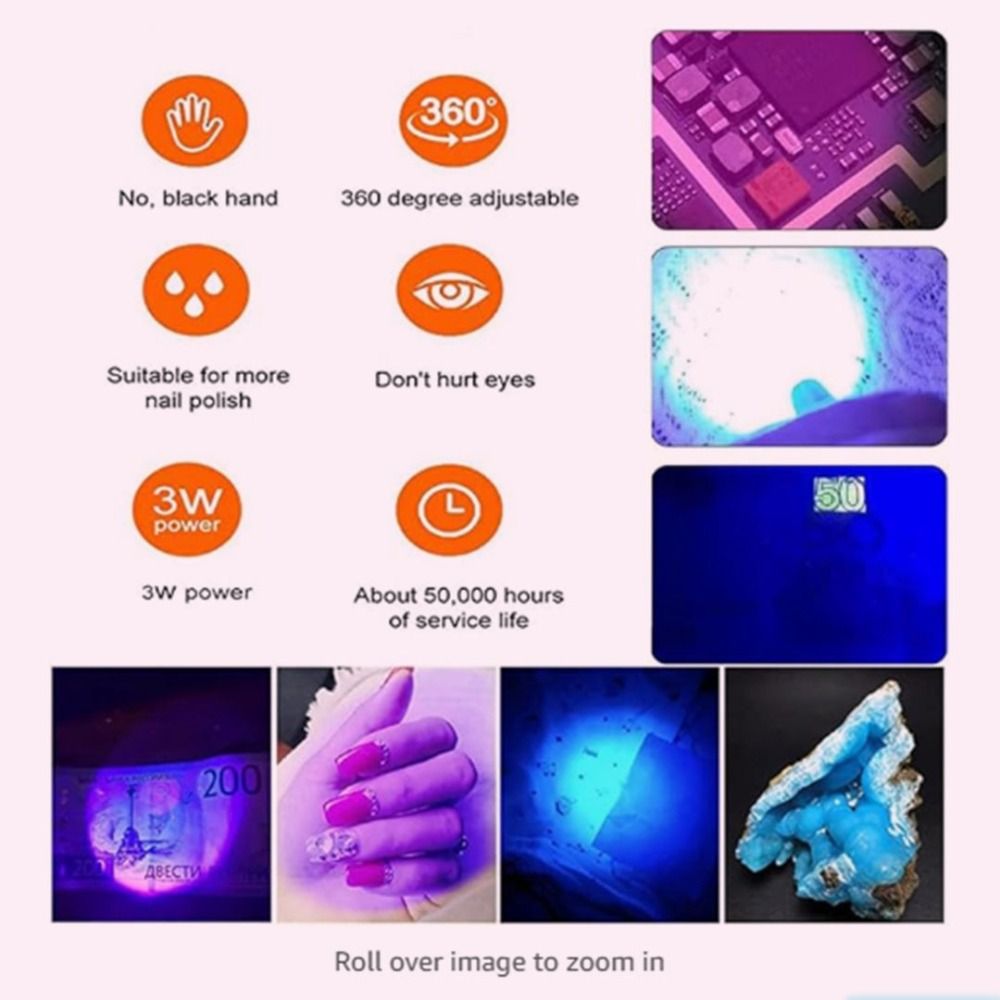 ポータブル 5 ワット/3 ワット UV Led ネイルラン - Uv Nail Lamp のレビューと価格
