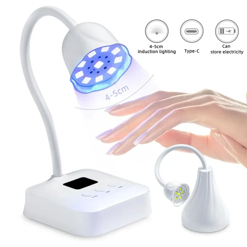 ワイヤレスネイルランプ LED UV タイマー付き 9ビーズ - Uv Nail Lamp のレビューと価格