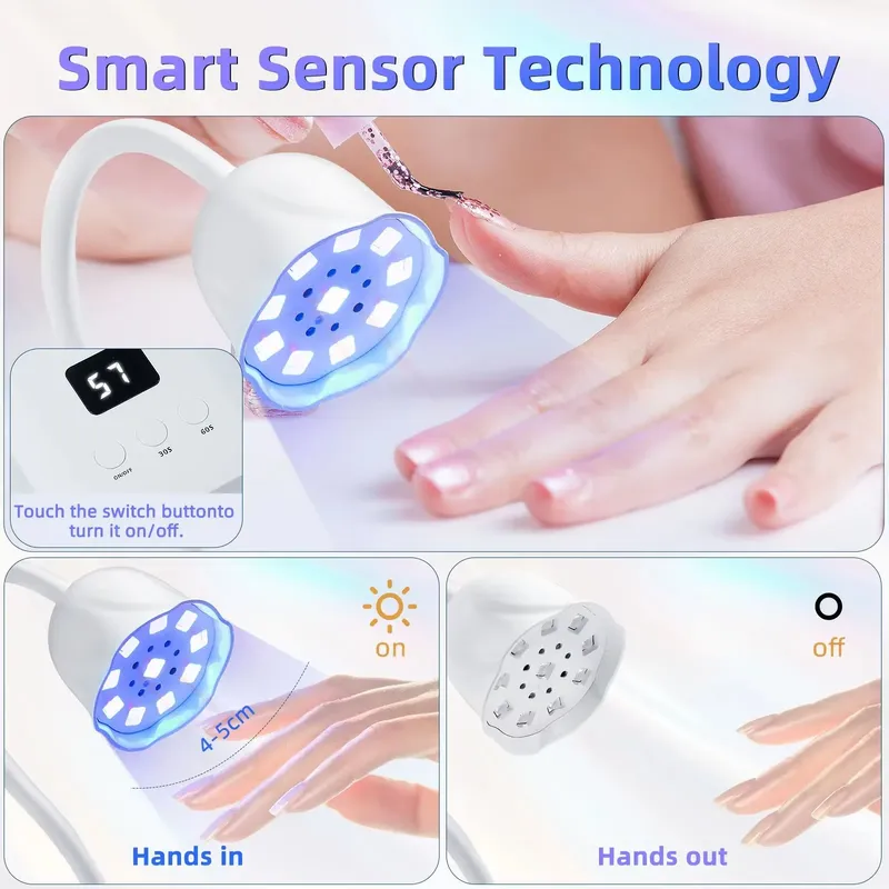 ワイヤレスネイルランプ LED UV タイマー付き 9ビーズ - Uv Nail Lamp のレビューと価格