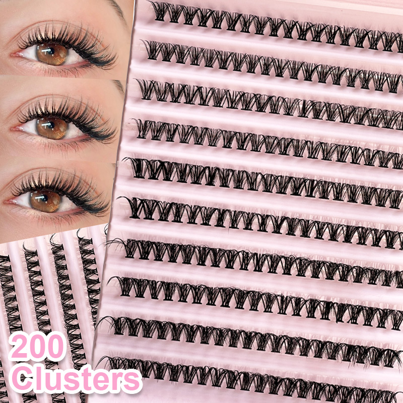 個々のまつげ エクステ用つけまつげ 8-16mm 200本入 - False Eyelashes Natural のレビューと価格