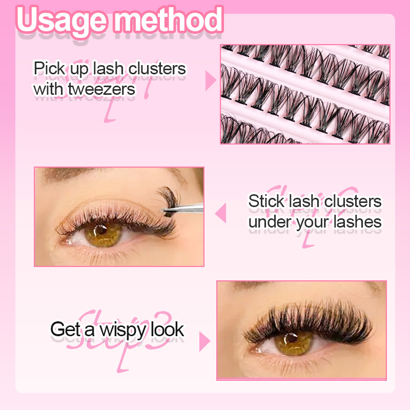 個々のまつげ エクステ用つけまつげ 8-16mm 200本入 - False Eyelashes Natural のレビューと価格