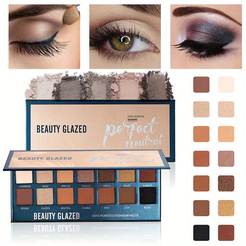 防水アイシャドウパレット,マット,肌色,長持ち,14色,メイ - Beauty Makeup Palette のレビューと価格