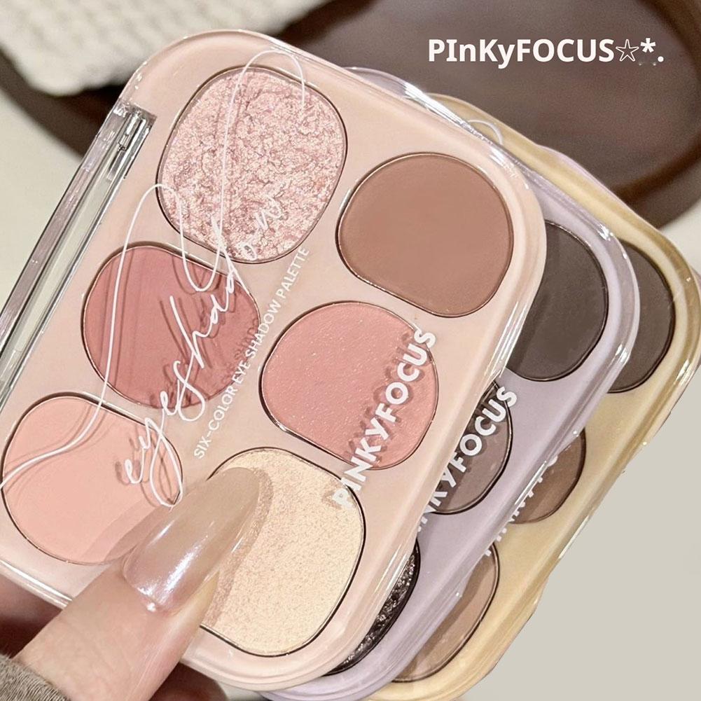 6 色マットアイシャドウブラッシュパウダーパレット新しい甘い - Beauty Makeup Palette のレビューと価格