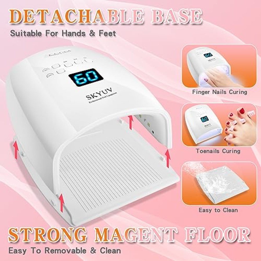 充電式高速乾燥UV LEDネイルランプ、LEDネイルドライヤ - Uv Nail Lamp のレビューと価格