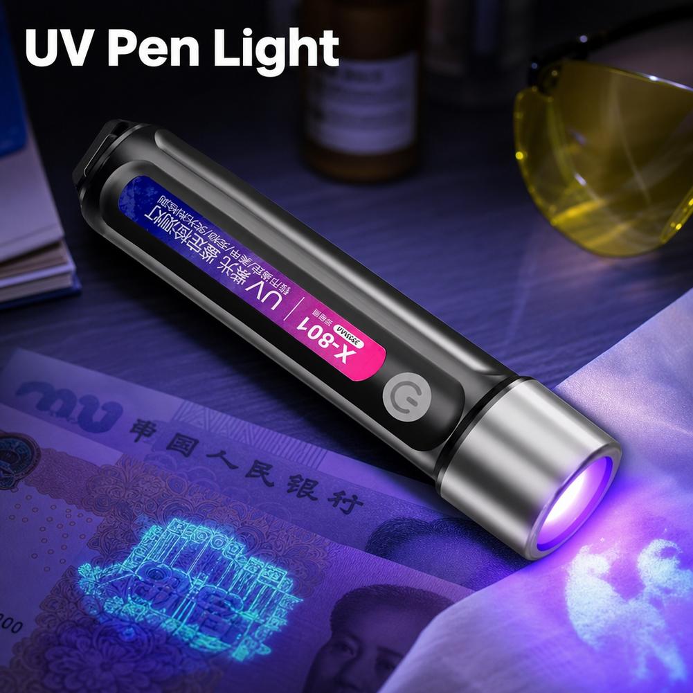 ミニUV LEDブラックライト懐中電灯、充電式ネイルランプ、 - Uv Nail Lamp のレビューと価格