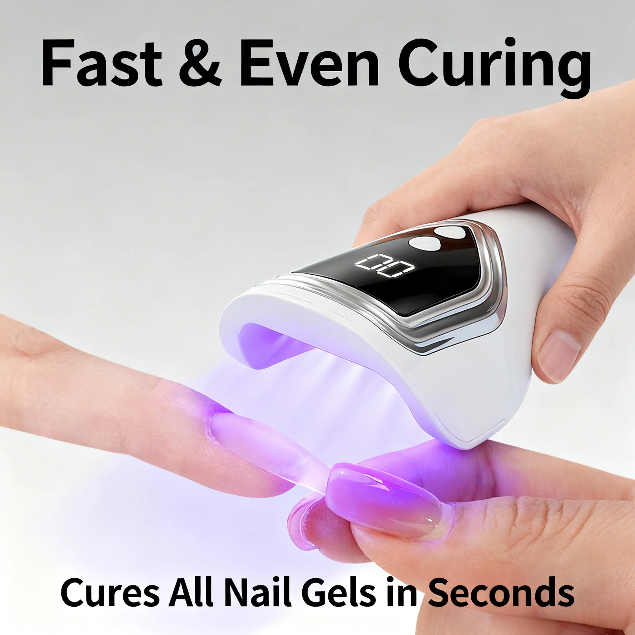 ポータブルUVネイルランプ、充電式ハンドヘルドLEDネイルド - Uv Nail Lamp のレビューと価格