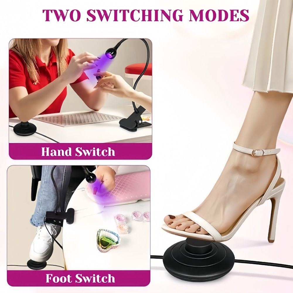 ポータブル5W/3W UV LEDネイルランプ 調整可能なヘ - Uv Nail Lamp のレビューと価格