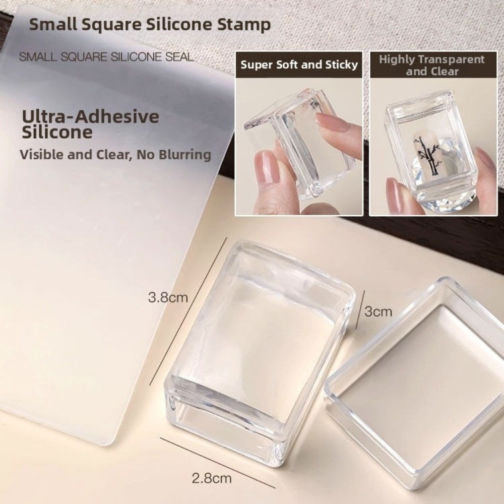 新しい透明ネイルアートスタンピングプレート 再利用可能なフレ - Nail Art Stamping Kit のレビューと価格