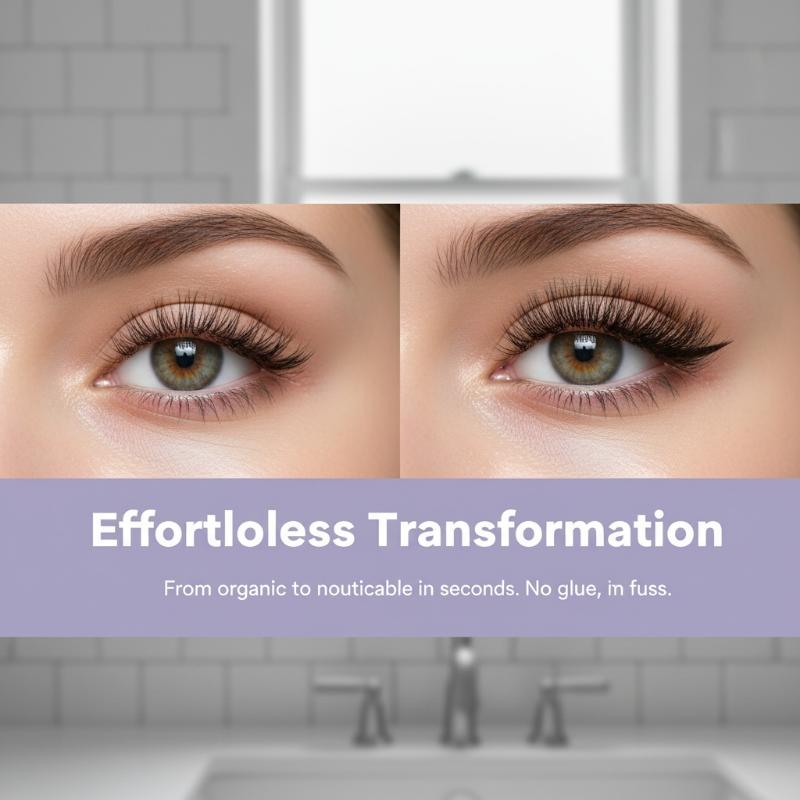 接着剤不要のつけまつげ 簡単装着 ナチュラルな接着剤不要つけ - False Eyelashes Natural のレビューと価格