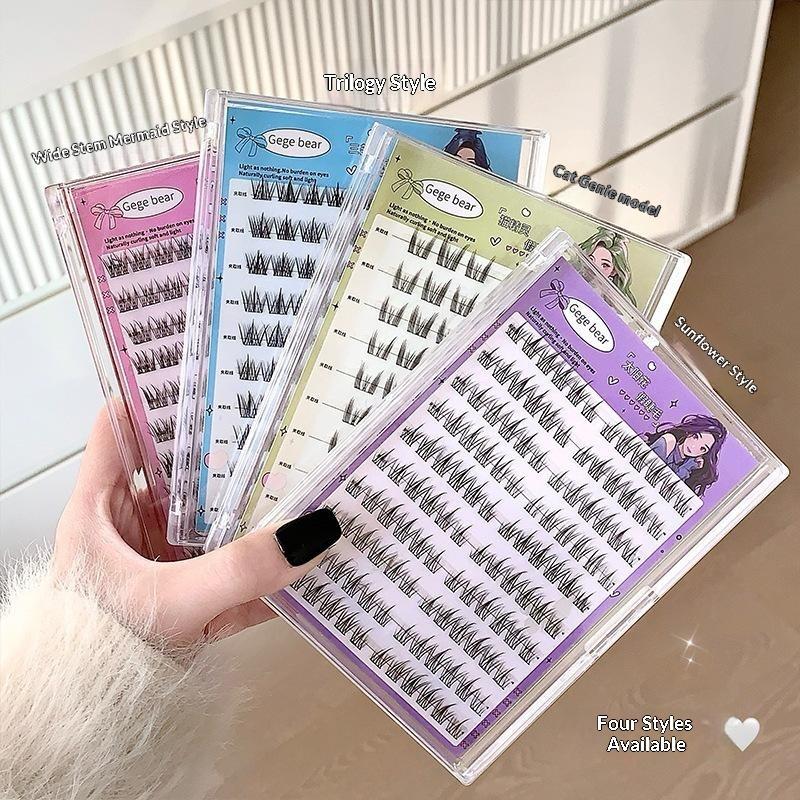 接着剤不要のつけまつげ 簡単装着 ナチュラルな接着剤不要つけ - False Eyelashes Natural のレビューと価格