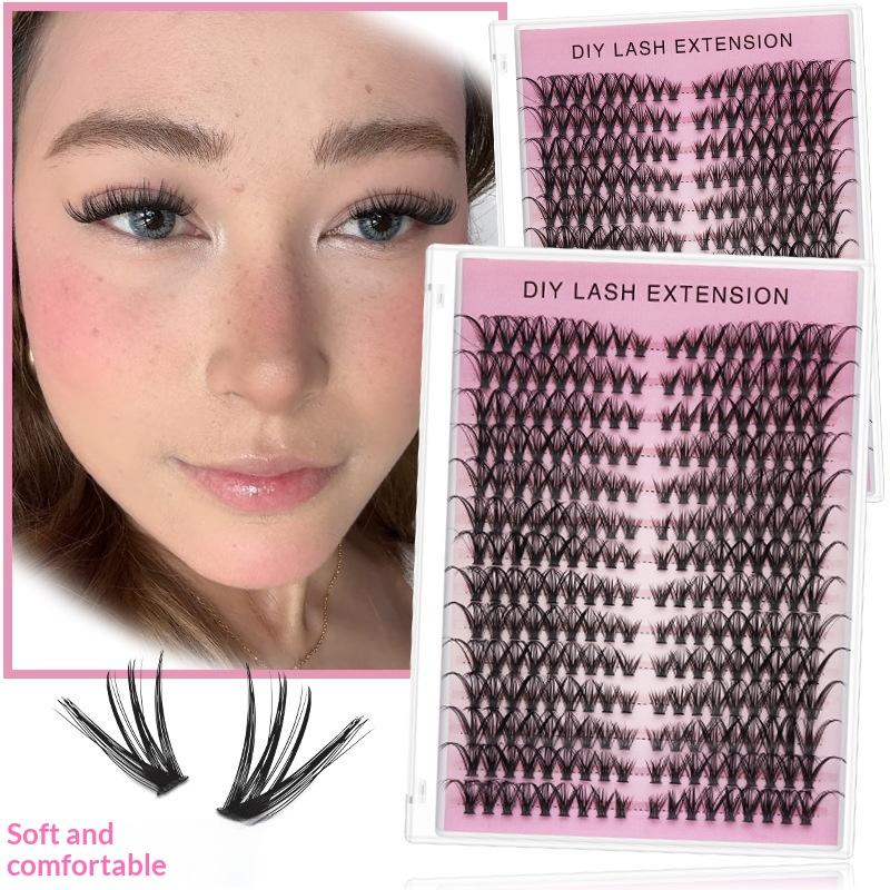 20個入り DIYつけまつげ セルフエクステ ソフトボリュー - False Eyelashes Natural のレビューと価格