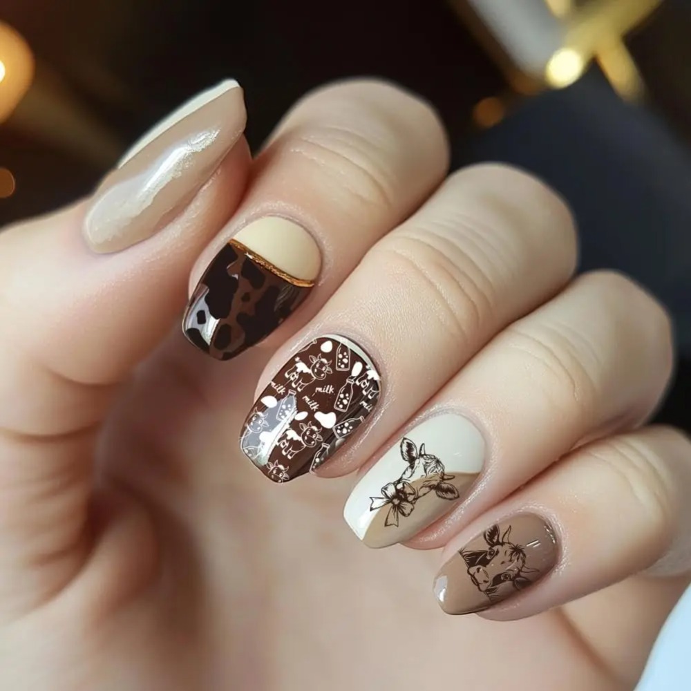 3 個の牛テーマネイルスタンピングプレート 56 パターン牛 - Nail Art Stamping Kit のレビューと価格