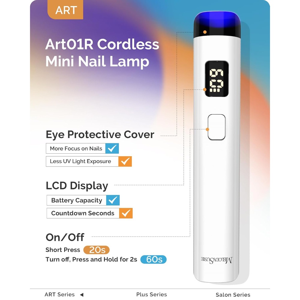 充電式ミニUV LEDネイルランプ、コードレスで持ち運び可能 - Uv Nail Lamp のレビューと価格