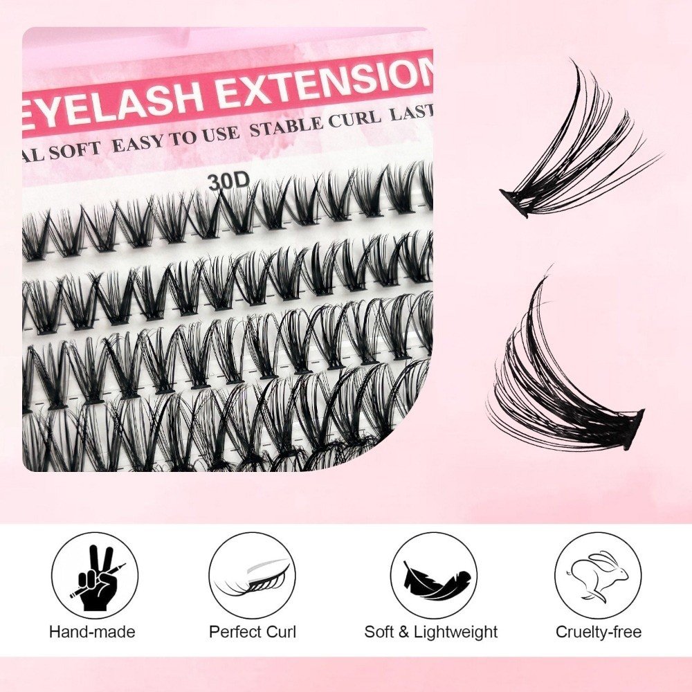 新しい8-16mmの長さのつけまつげ、ナチュラルルック、30 - False Eyelashes Natural のレビューと価格