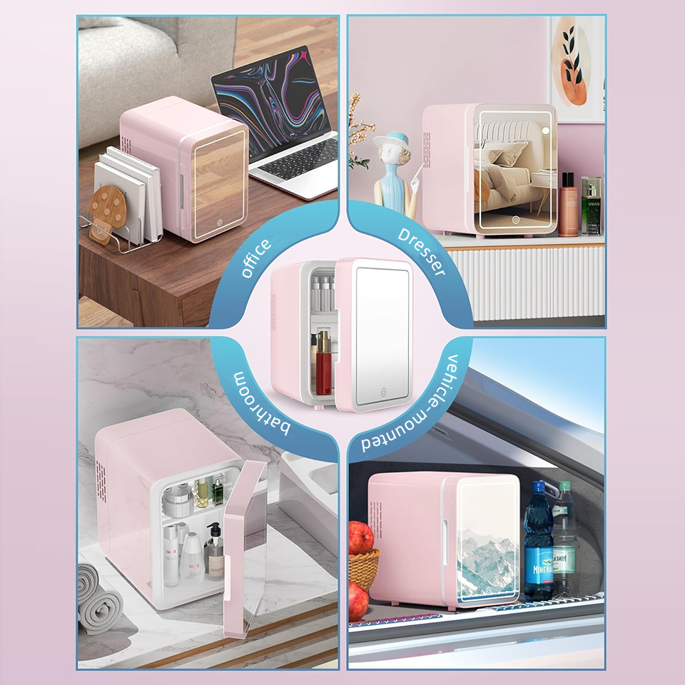 ヤナセ 6L/9L ミニビューティー冷蔵庫 LEDミラードア - Beauty Makeup Fridge のレビューと価格