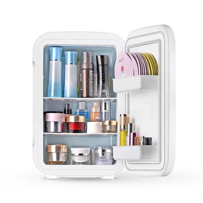ガラス扉仕上げ冷蔵庫 家庭用冷蔵庫 25L ホワイト ビュー - Beauty Makeup Fridge のレビューと価格