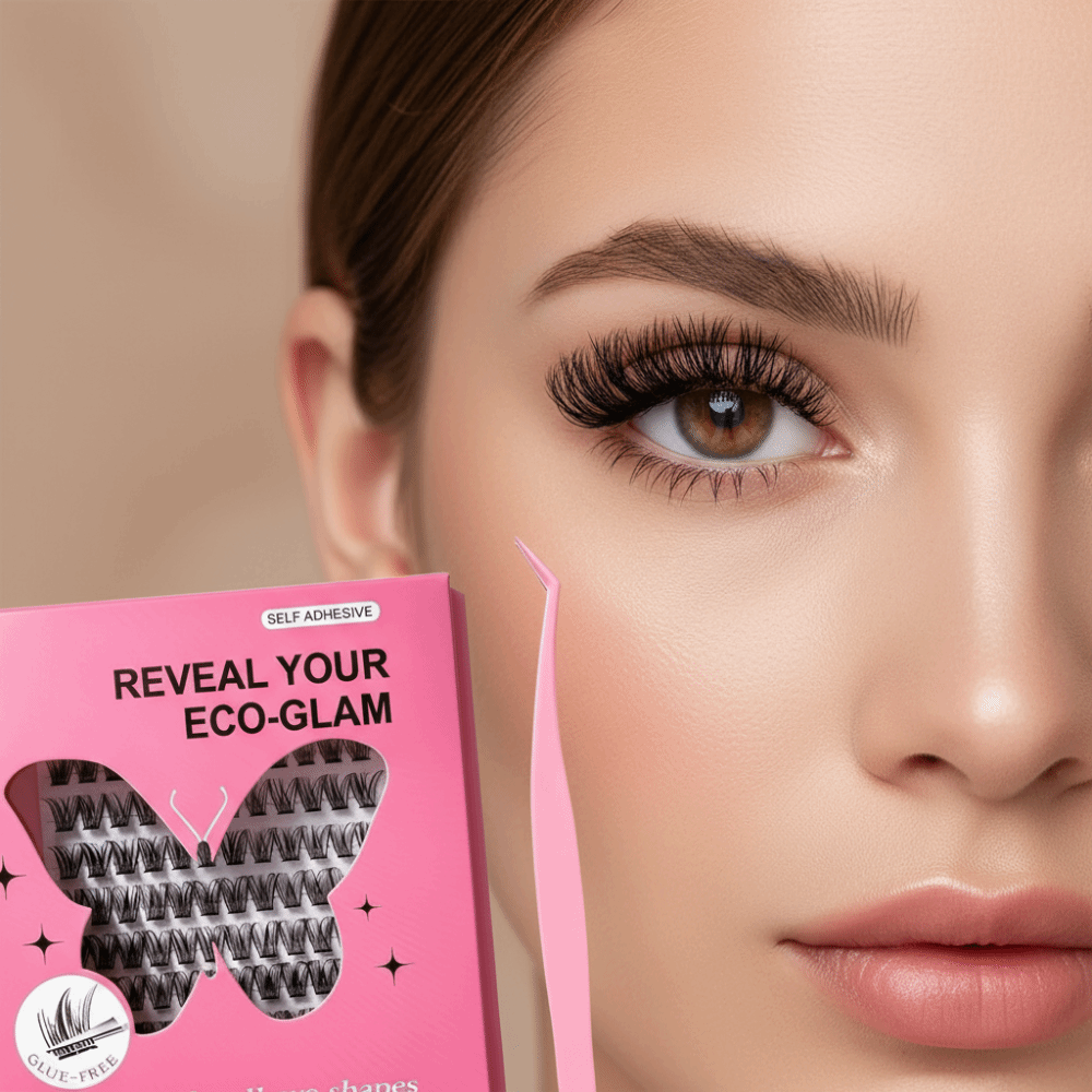 自然な見た目DIYまつげエクステキット ふわふわ 接着剤不要 - False Eyelashes Natural のレビューと価格