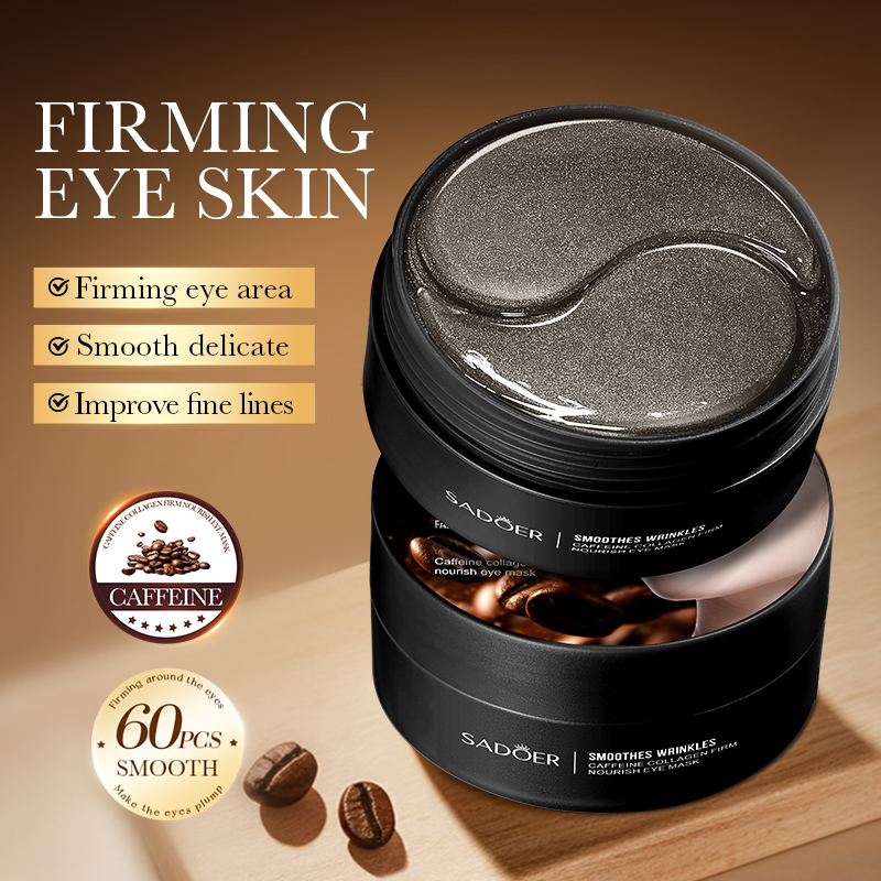 60 個 SADOER カフェインクリスタルコラーゲンアイマ - Collagen Eye Patch のレビューと価格