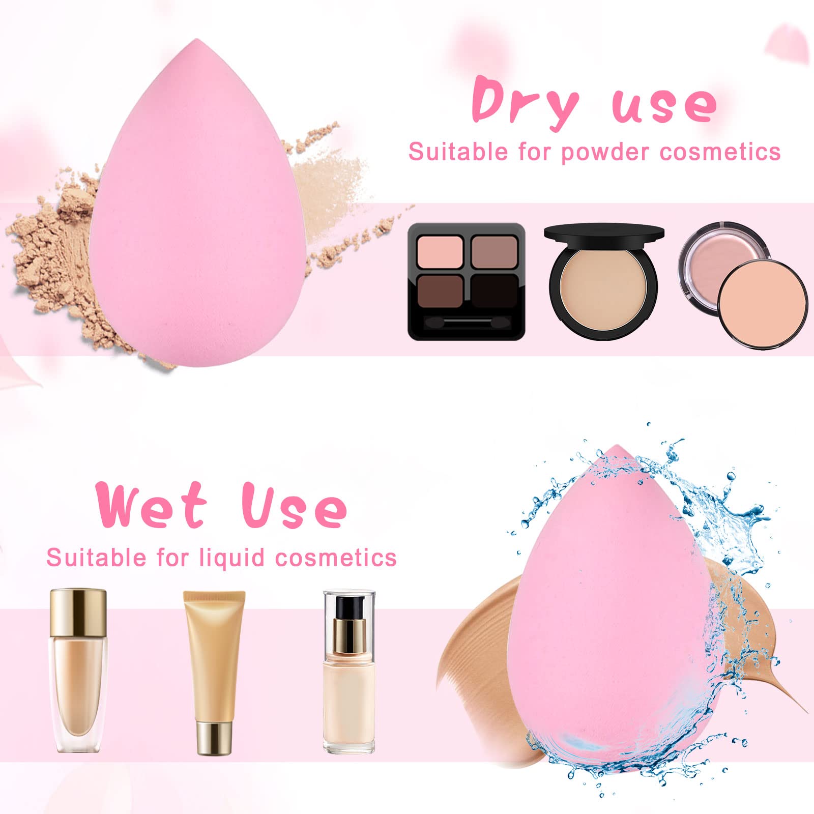 15個のメイクアップスポンジセット、美容スポンジブレンダーミ - Beauty Blender In Makeup のレビューと価格