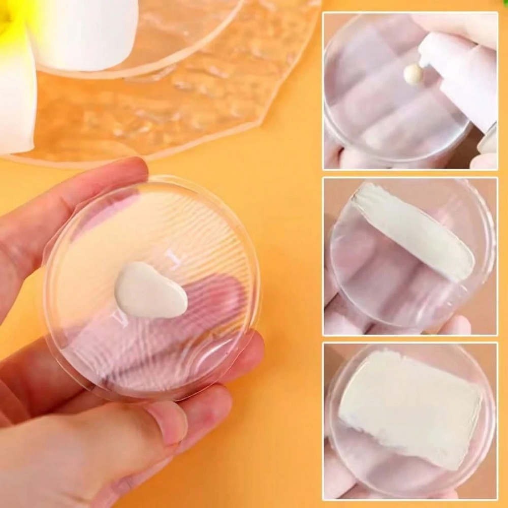 1/2 個シリコーンメイクアップスポンジ透明メイクアップファ - Beauty Makeup Blender のレビューと価格