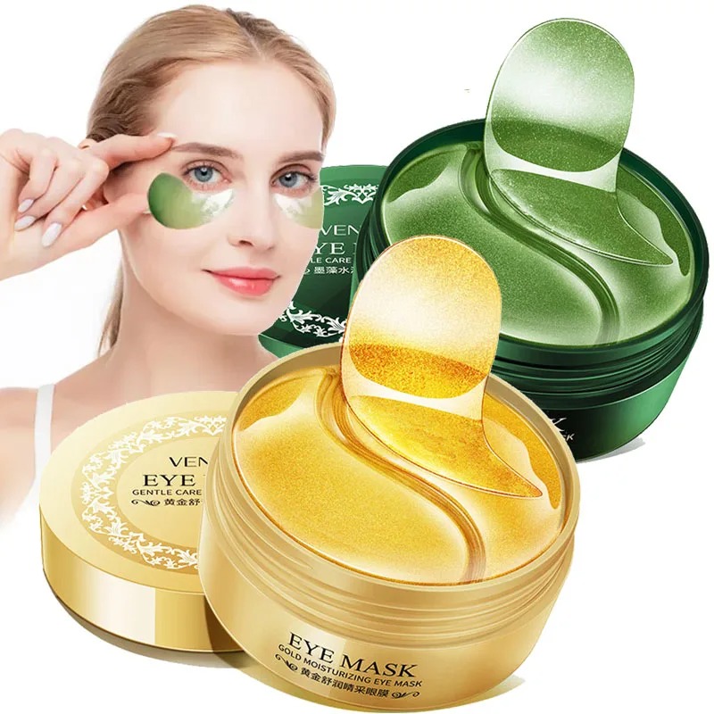 60枚入り/箱 海藻ゴールドコラーゲンアイマスク くま解消  - Collagen Eye Patch のレビューと価格