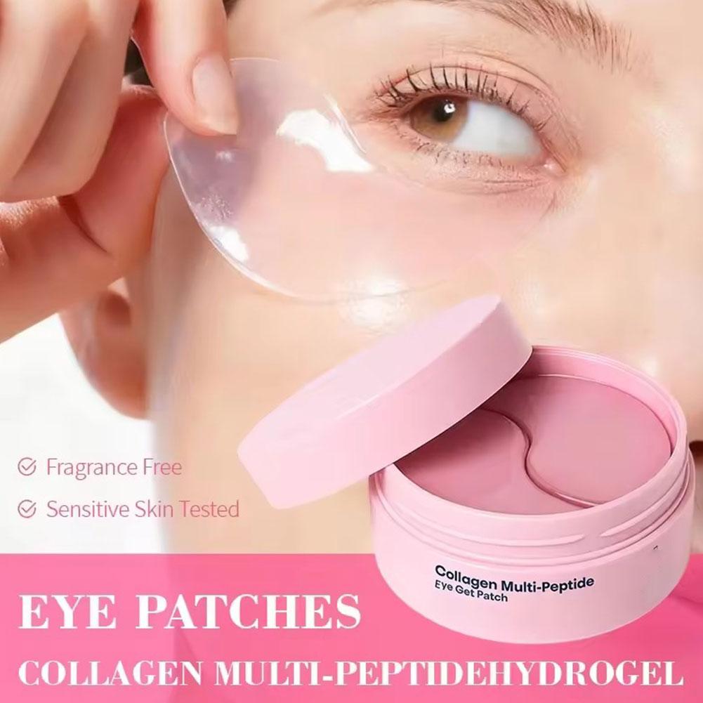 コラーゲンマルチペプチドアイパッチ、むくみ、くま、しわ対策、 - Collagen Eye Patch のレビューと価格