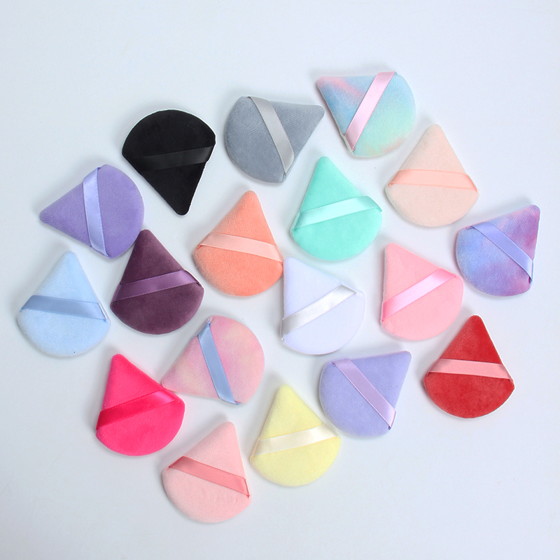 2 個の三角形パウダーパフフェイスメイクスポンジソフトベルベ - Beauty Blender In Makeup のレビューと価格
