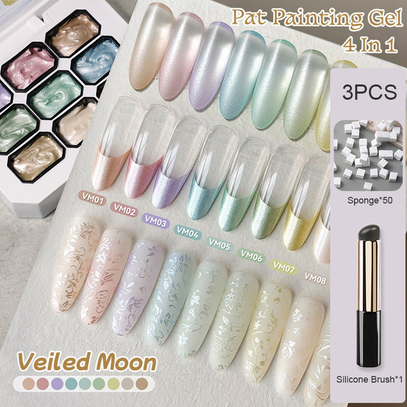 UR SUGAR 3個入り パールパットペイントジェルネイル - Nail Art Stamping Kit のレビューと価格
