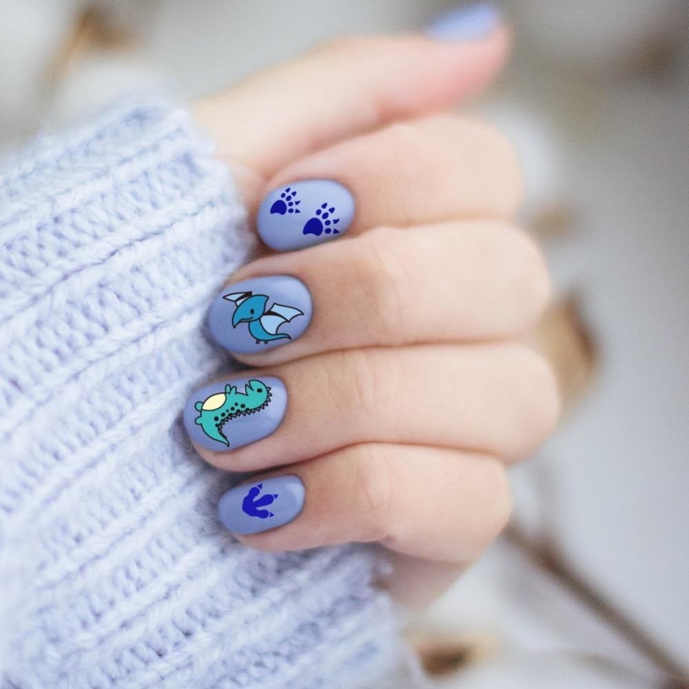 3 個の恐竜ネイルスタンピングプレートかわいい小さな恐竜ネイ - Nail Art Stamping Kit のレビューと価格