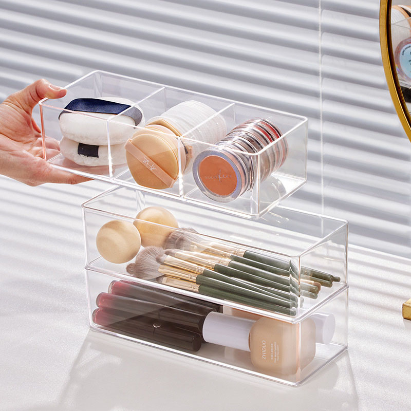アクリル製化粧品収納ボックス 口紅、メイクブラシ、化粧道具、 - Beauty Makeup Blender のレビューと価格