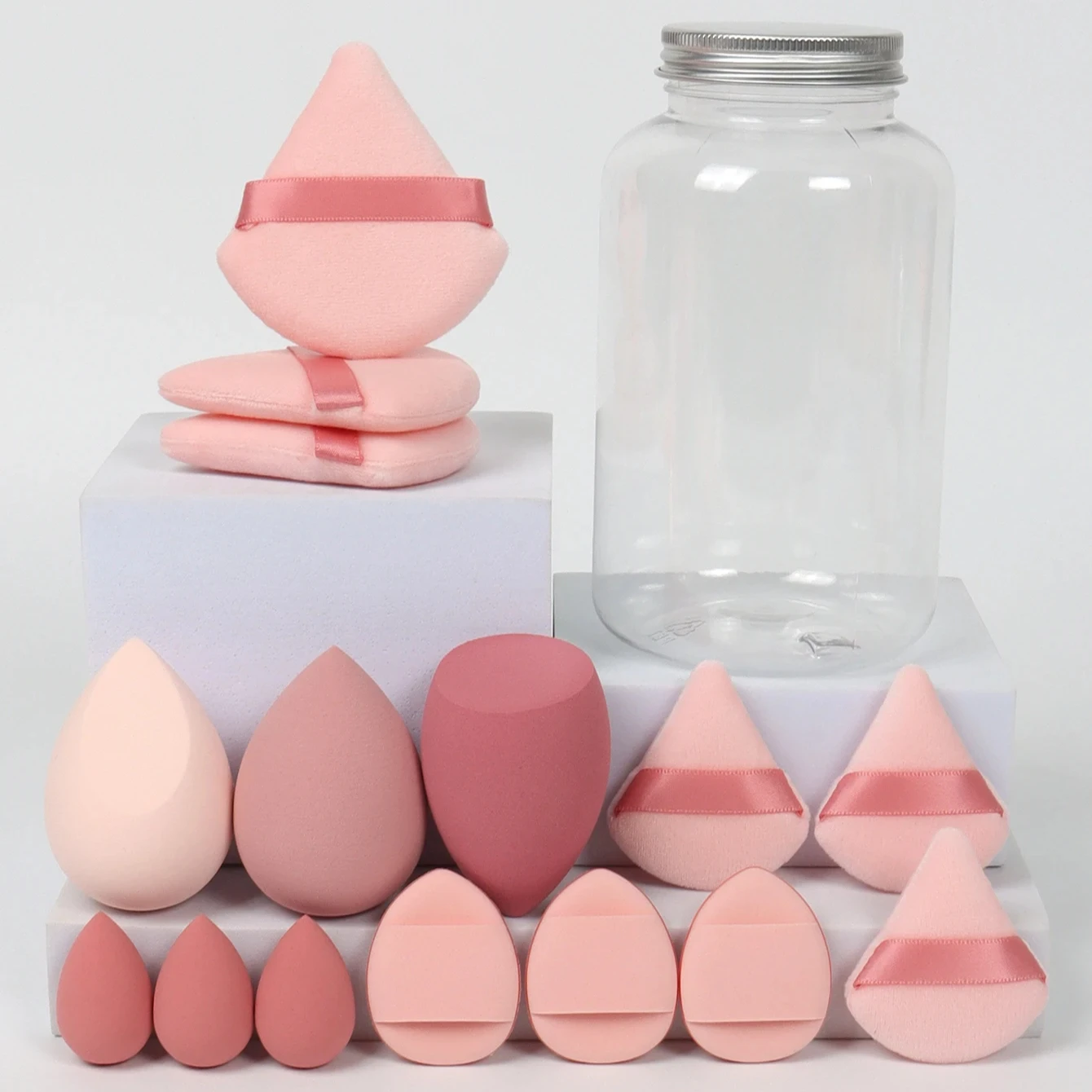 12/15 個メイクアップスポンジ化粧パフファンデーションス - Beauty Makeup Blender のレビューと価格